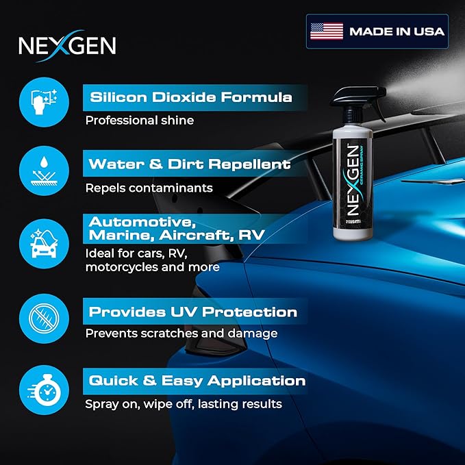 Nexgen Ceramic Spray Silicon Dioxide — Easy to Apply, Ceramic Coating Spray