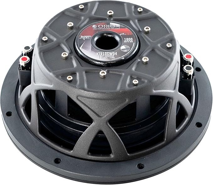 ORION XTR Series XTR10SWD4 Shallow Mount 10” Car Subwoofer, 1600W Max Power