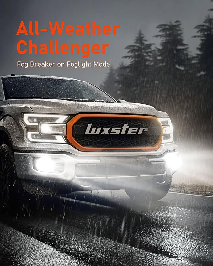 LUXSTER | Punisher H1 LED Bulbs, H1 Plug Adapters Included, 40000LM Ultra Bri...