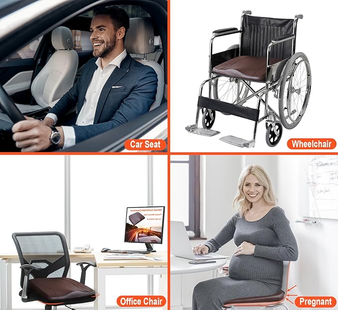 Car Seat Cushion, Comfort Memory Foam Car Cushions