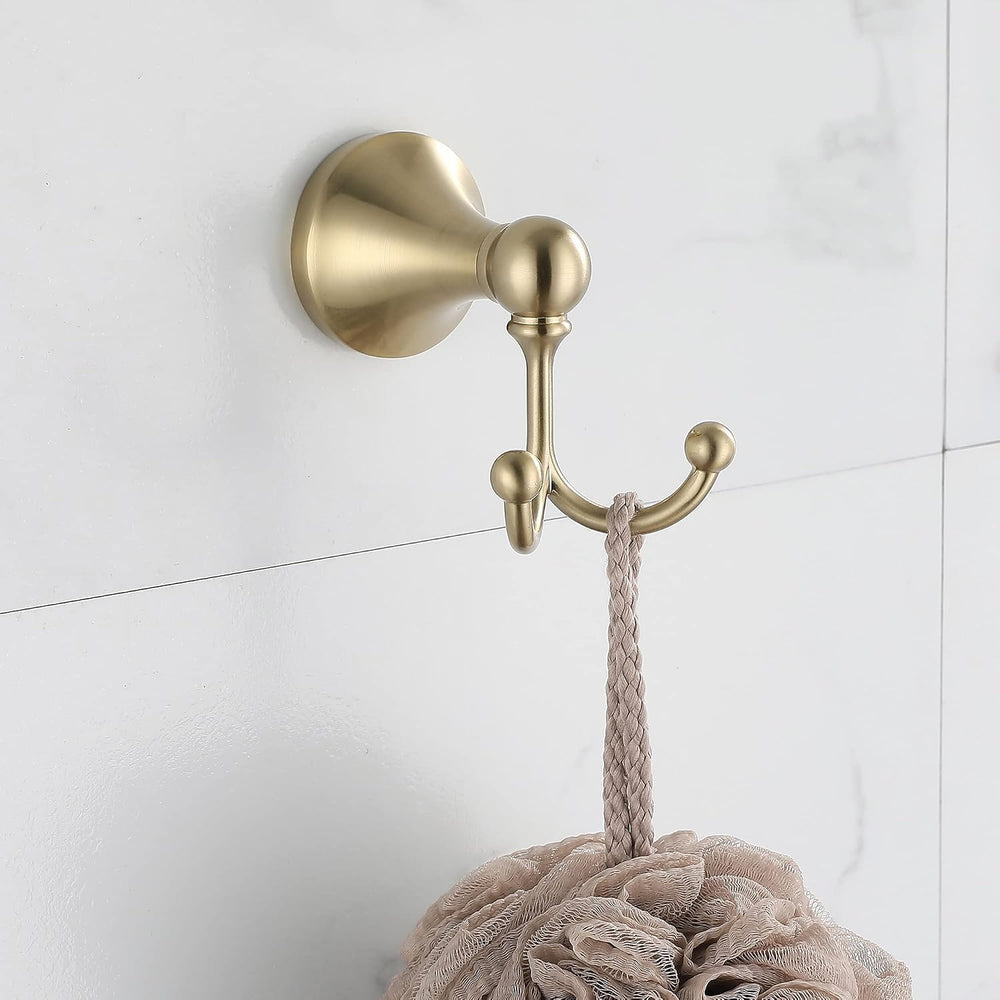 4 Piece Gold Bathroom Hardware Set - Brushed Gold Bathroom Accessories, 23.6 ...