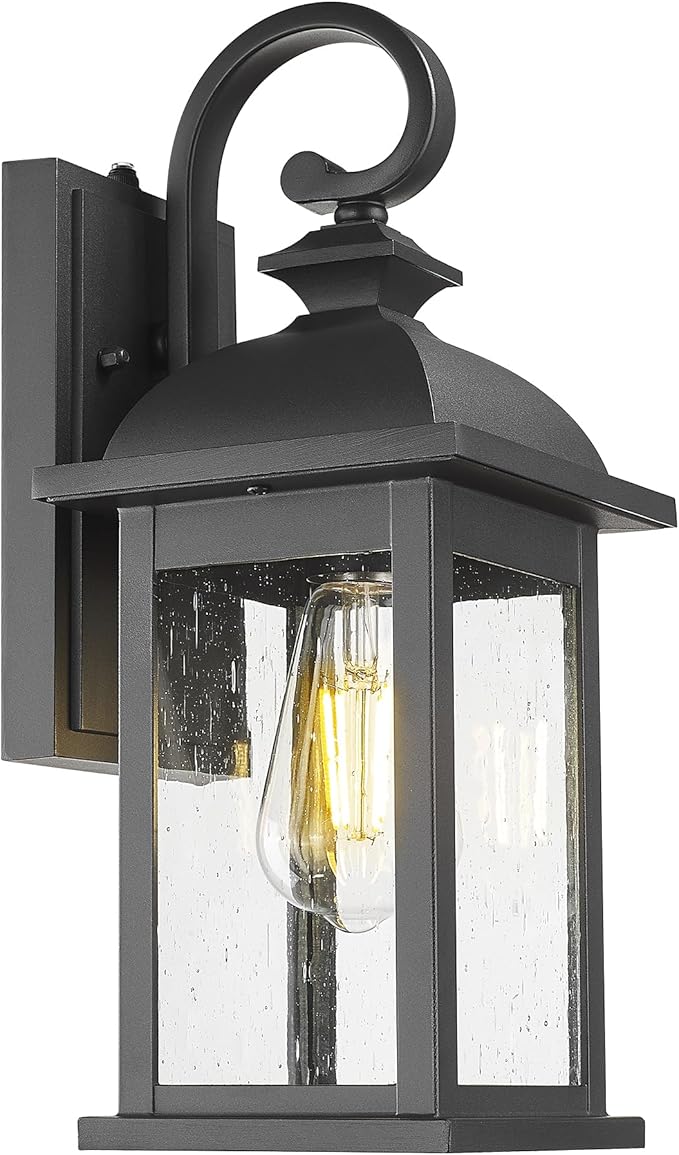 FEMILA Dusk to Dawn Outdoor Wall Sconce, Front Porch Light Fixtures Wall Mount