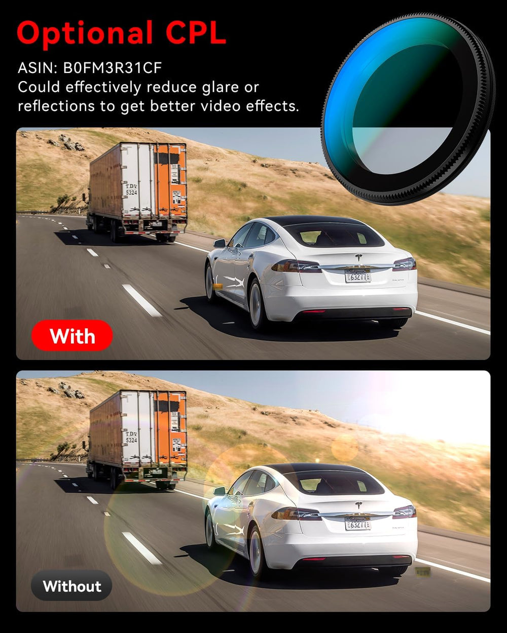 IIWEY 4K+4K Dash Cam Front Rear, Dual STARVIS Sensor, 128G Card Includes