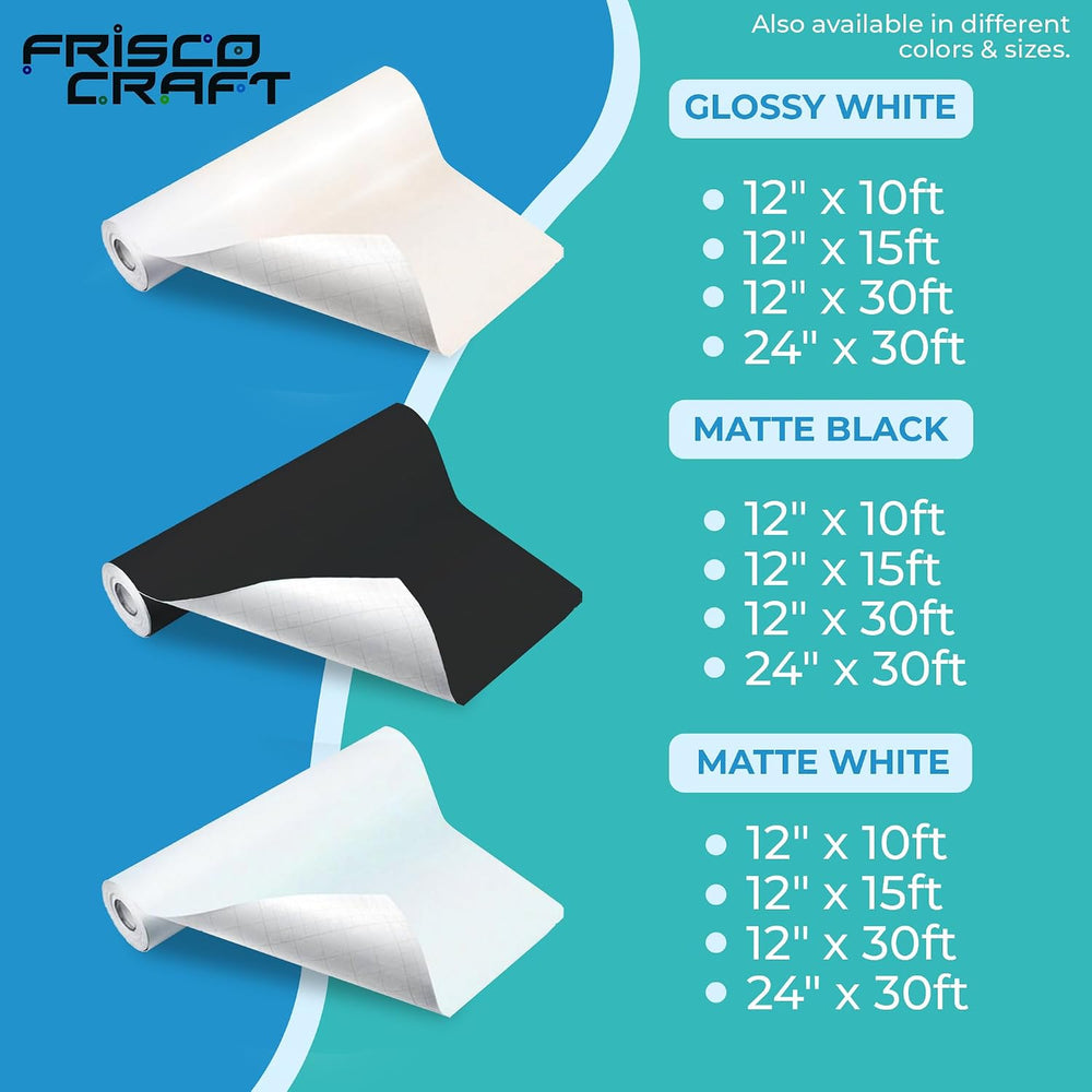 Frisco Craft Matte Black Permanent Vinyl Roll 24" x 30ft