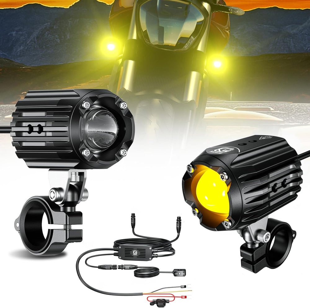 Kewig Motorcycle Auxiliary Lights Fog Lights LED Driving Light Spotlight