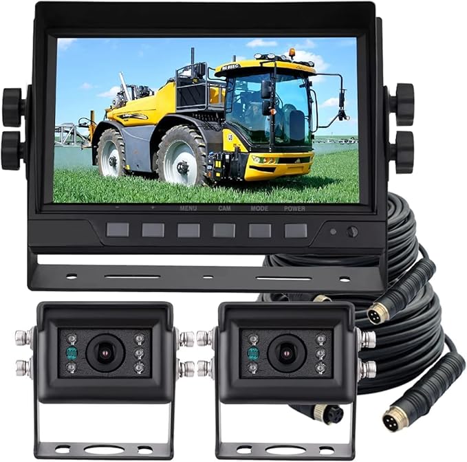AHD 1080P Wired Reverse Rear View Backup Camera System, 2 IR Camera