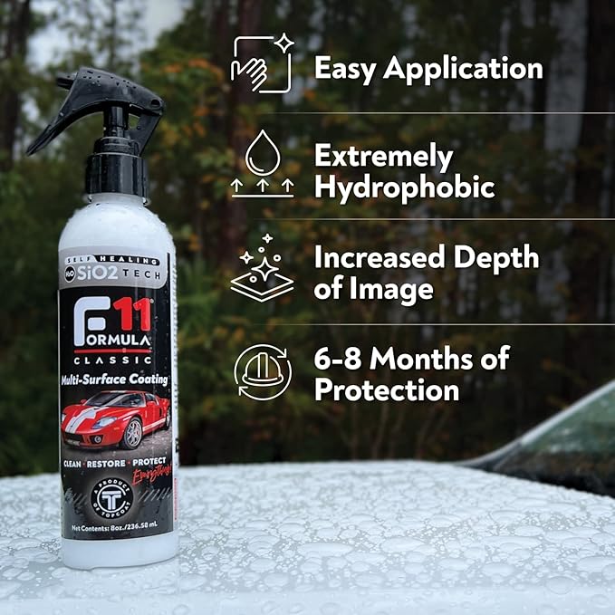 TopCoat F11 Polish & Sealer for Cars, Bikes and More – Water-Based Altern...