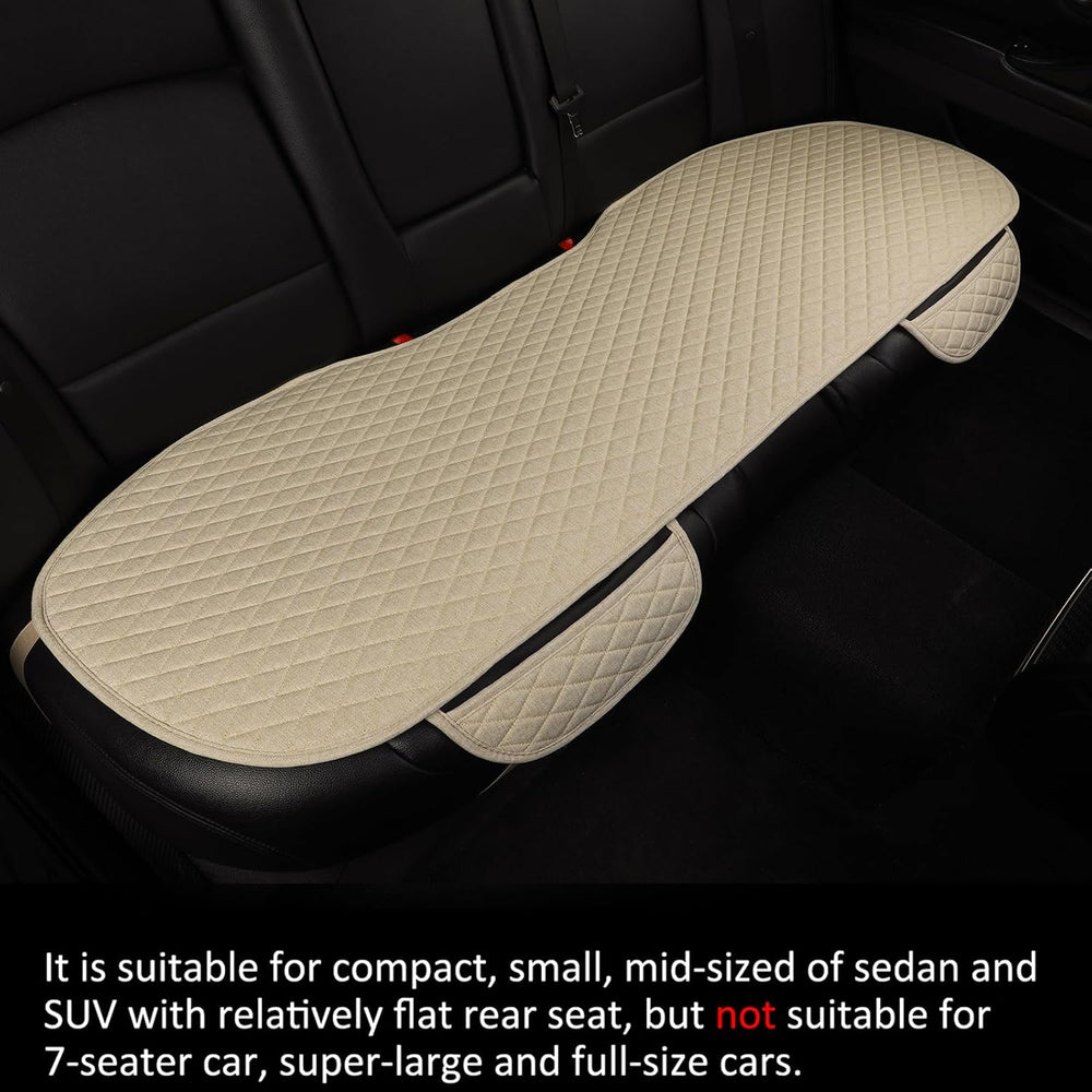 West Llama Linen Car Seat Covers,Bottom Seat Covers for Cars Include 1 Pair F...