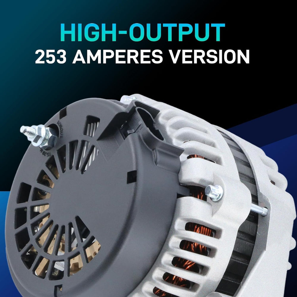 Alternator High Output 253 AMP Replacement New for 2001-2004 Chevrolet Silver...