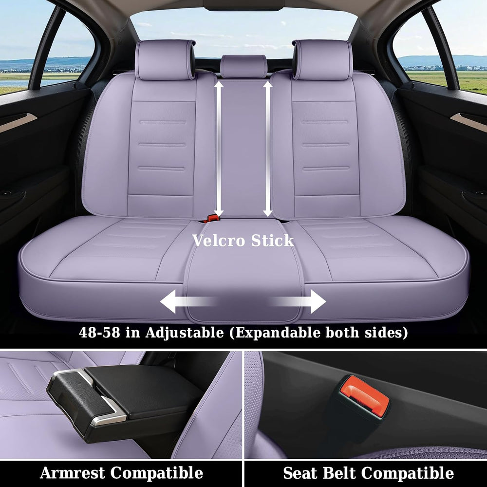 Coverado Car Seat Covers Full Set, Seat Covers for Cars, Car Seat Protector W...