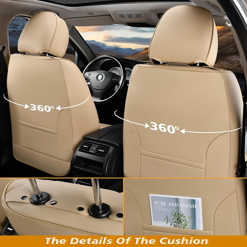Coverado Car Seat Covers Full Set, 5 Seats Front Seat Cover and Back Seat Cov...