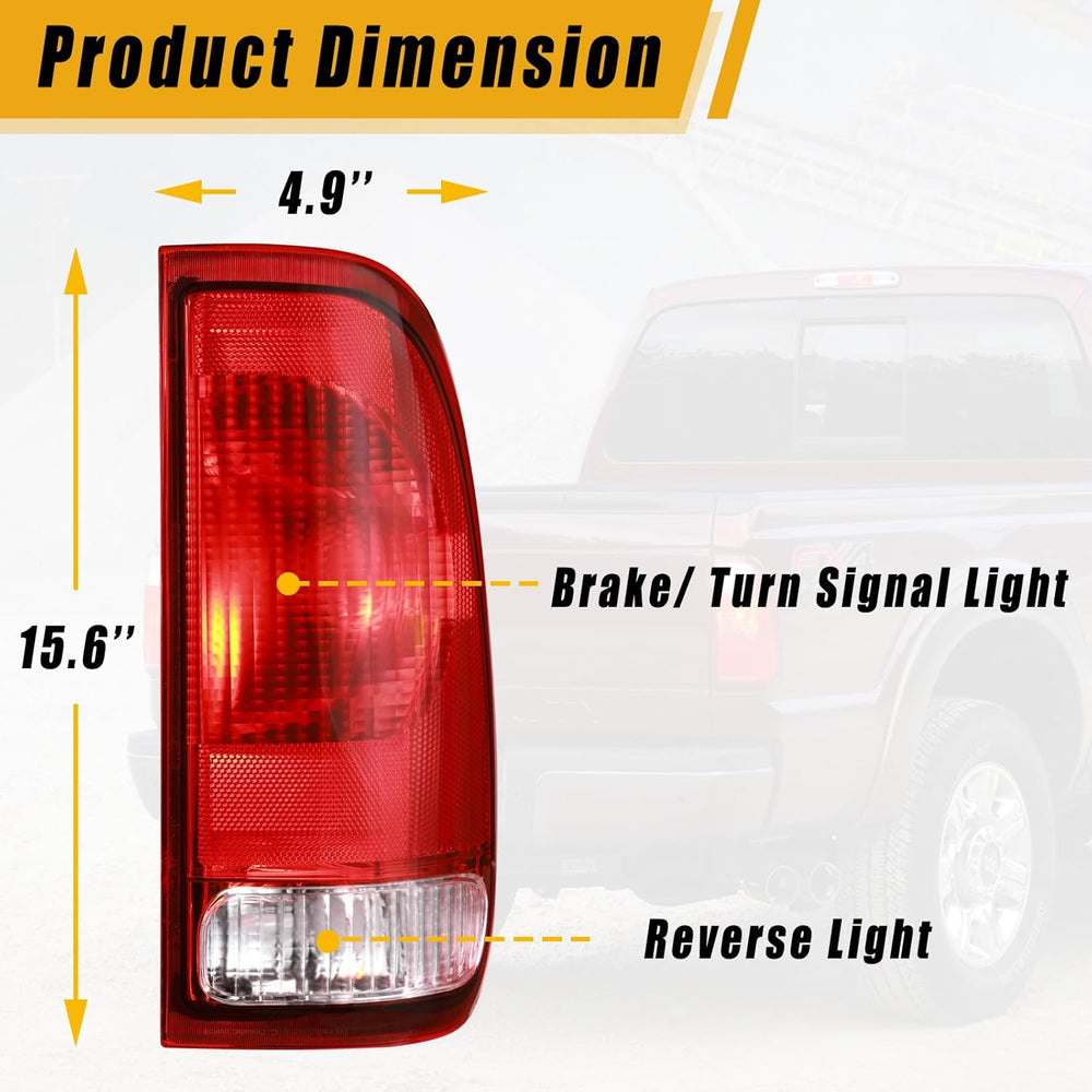 Boine Tail Light Compatible With 1997-2003 Ford F150 1999-2007 F250 F350 F450...