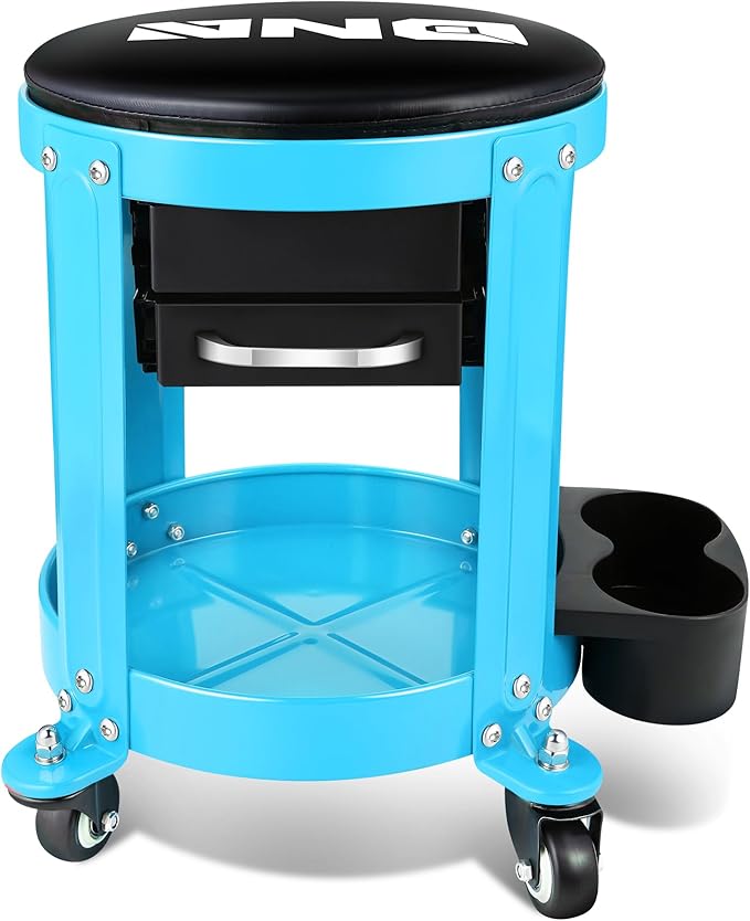 DNA MOTORING Round Mechanics Roller Seat Creeper Stool