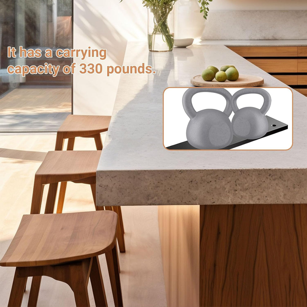 LX2.5 4 Pack Granite Bar Support Brackets - 20" L x 2.5" W, 3/8&quo...