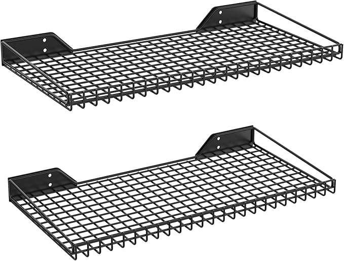TORACK 2 Pack Wall Mounted Storage Shelves, 23.5" x 12" Wall Shelf