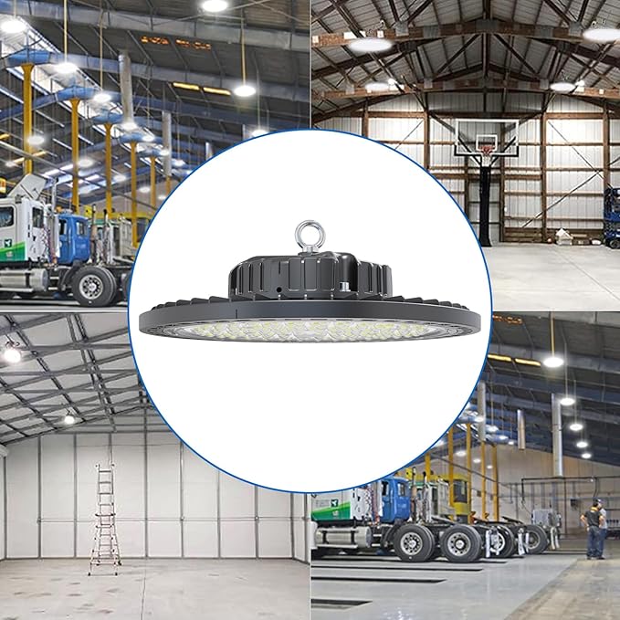 6 Pack UFO LED High Bay Light 150W, 21000 LM, 5000K