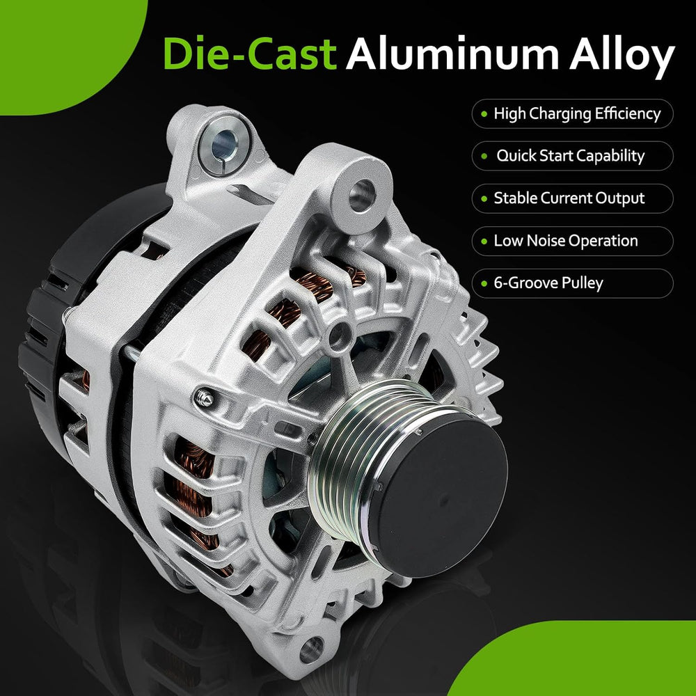 New Alternator Compatible with 2014 2015 Kia Optima L4 2.0 2.4L, 2012-2014 So...