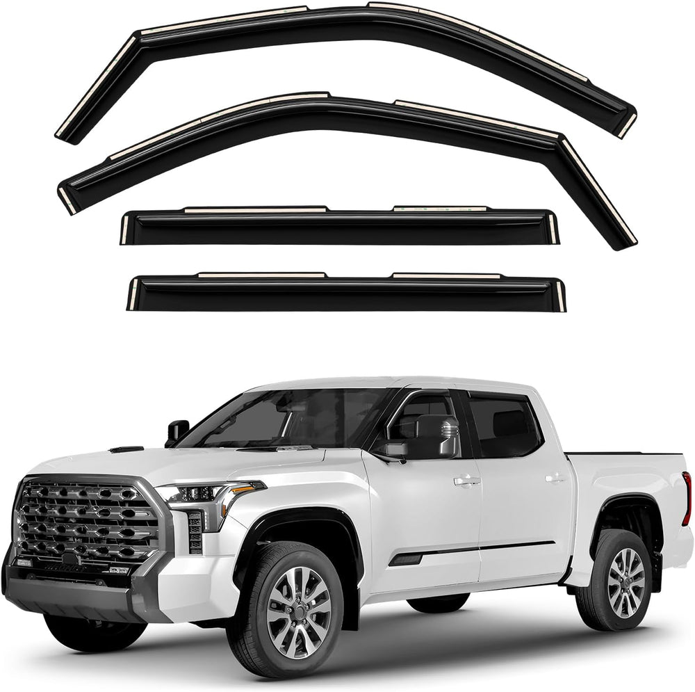Window Deflectors Smoke Tinted In-Channel Side Window Vent Visor Deflectors (...