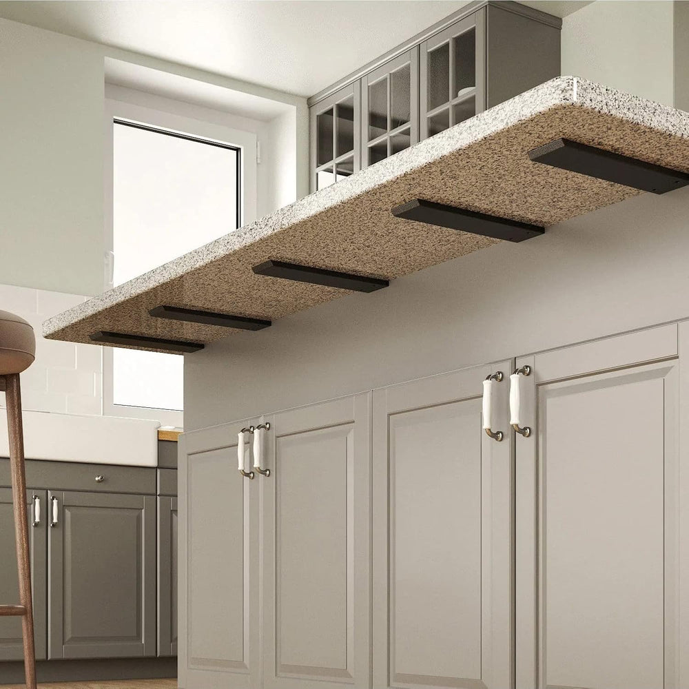 Countertop Support Bracket 2 Pack Heavy Duty Granite Hidden Forward L Shelf B...