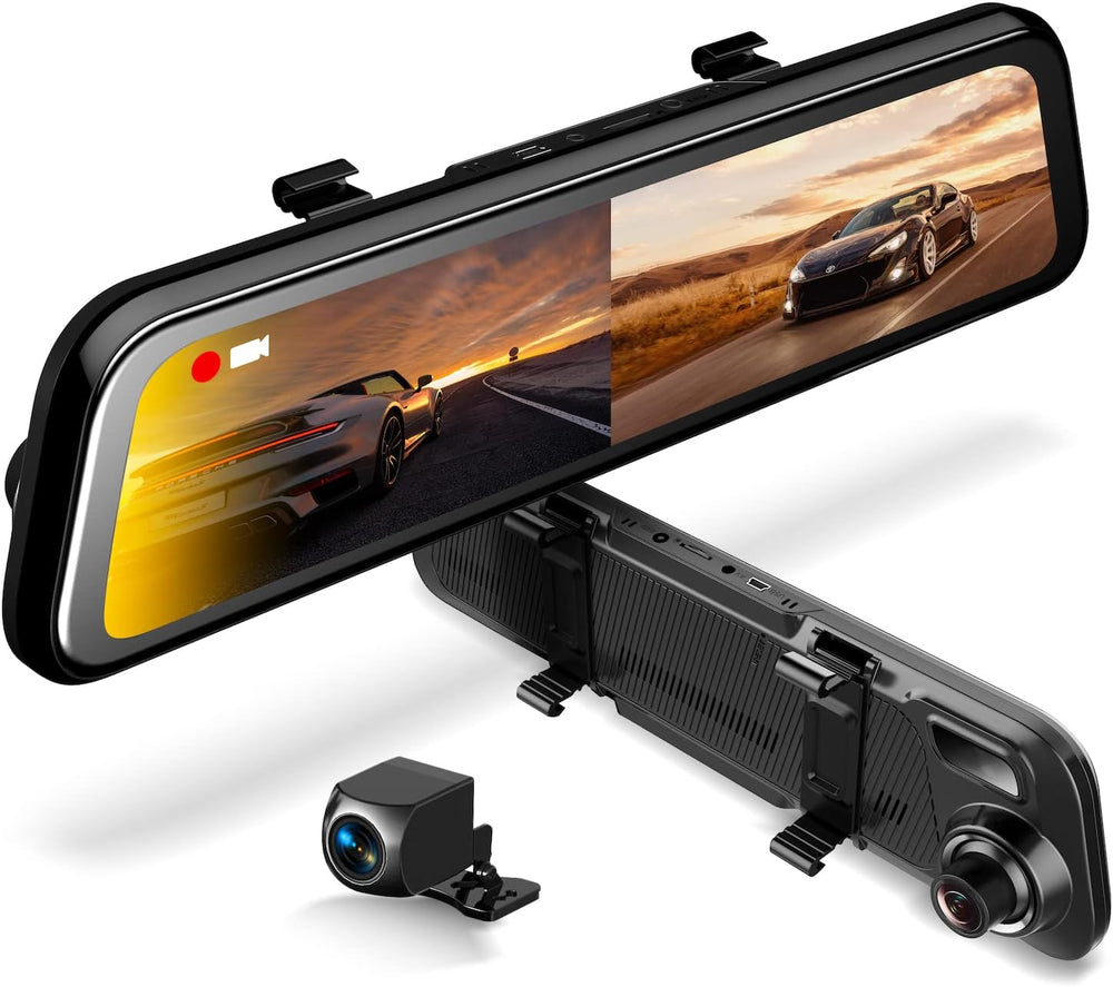 RexingUSA M2 Smart BSD ADAS Dual Mirror Dash Cam 1080p (Front+Rear) w/GPS 12”...