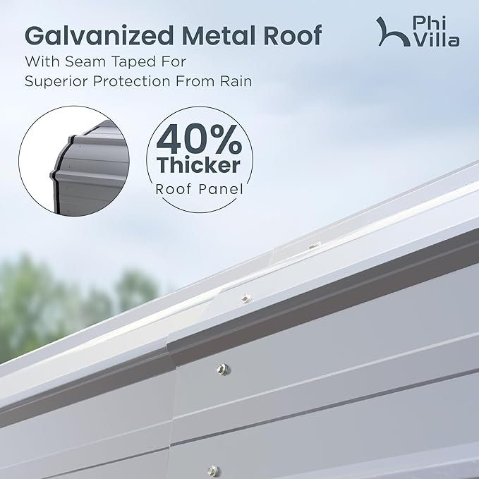 PHI VILLA 12'x30'x8.5 'Metal Carport
