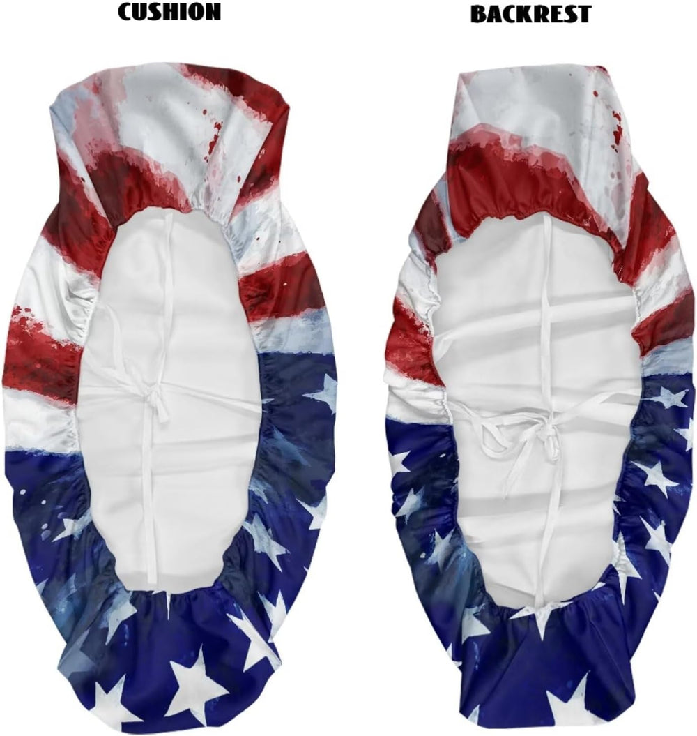 Poceacles Mule UTV Seat Cover Patriotic Decoration UTV Accessory Farm Vehicle...