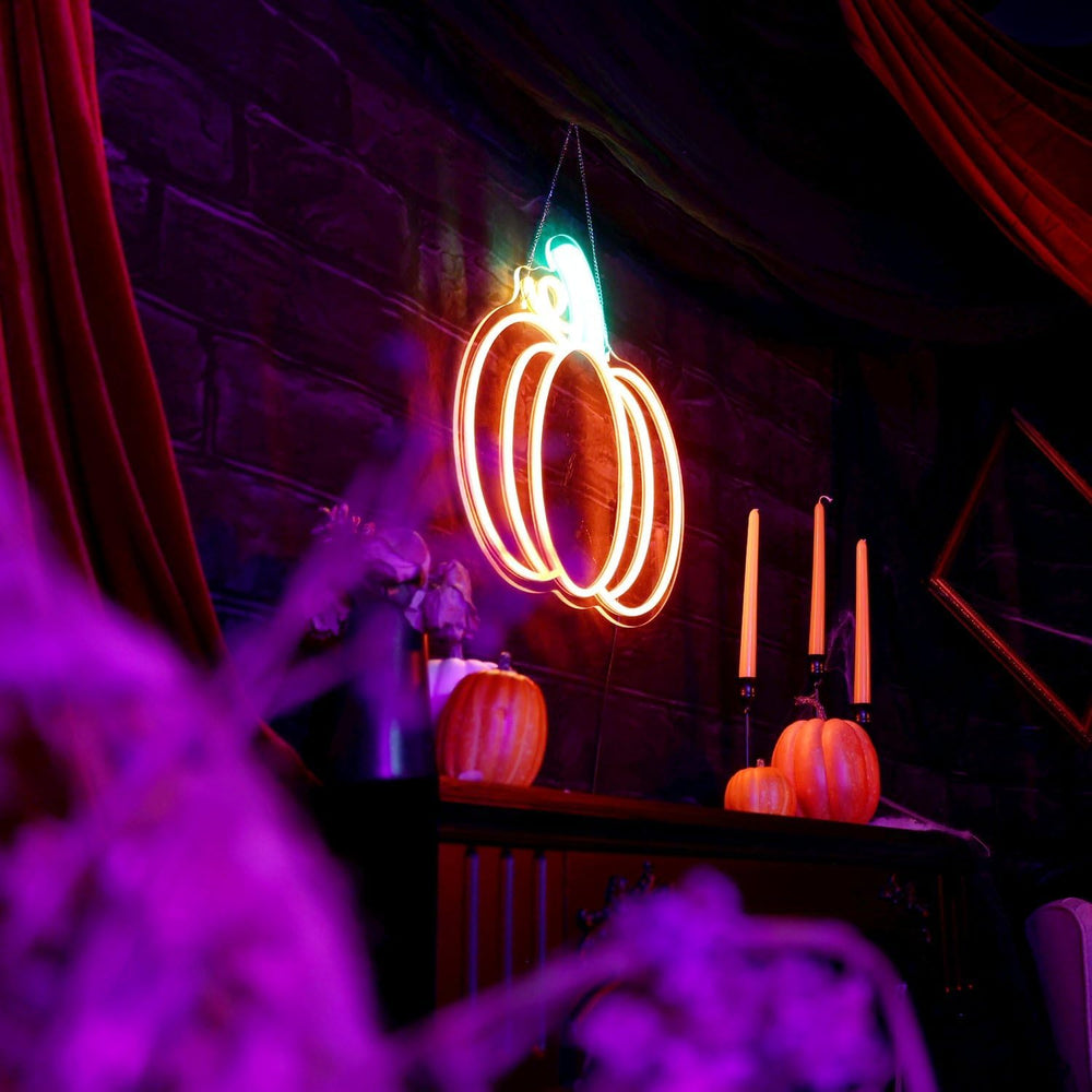 Haunted Hill Farm 1.5-Ft. LED Pumpkin Halloween Wall Decoration