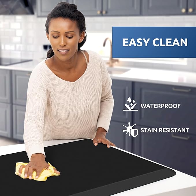 KitchenClouds Kitchen Mat Cushioned Anti Fatigue Rug 20"x39" Waterp...