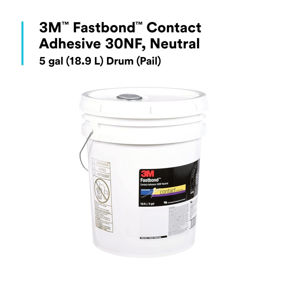 3M Fastbond Contact Adhesive 30NF, Neutral, 5 Gallon Drum (Pail)