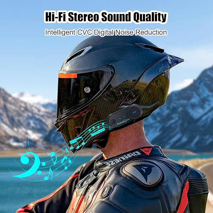 FreedConn TCOM VB Motorcycle Helmet Bluetooth Headset, Motorcycle Communication