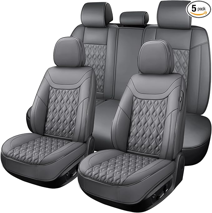 Car Seat Covers Full Set, Leather Seat Covers