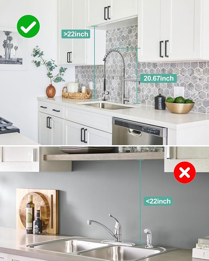 Fapully Commercial Pull Down Kitchen Sink Faucet