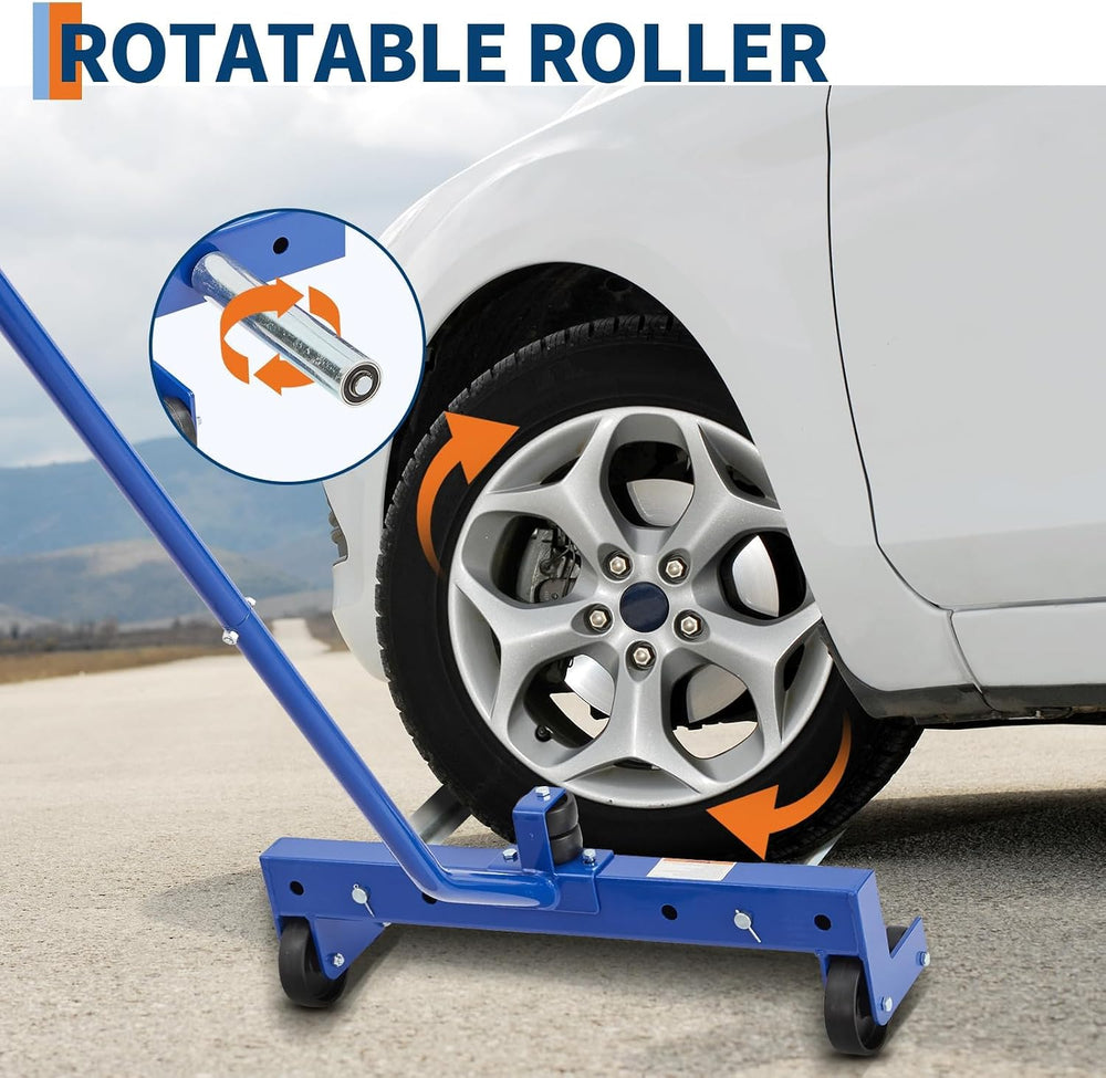 Heavy-Duty Adjustable Tire Dolly Cart, 500 lbs Capacity Tire Moving Tool with...