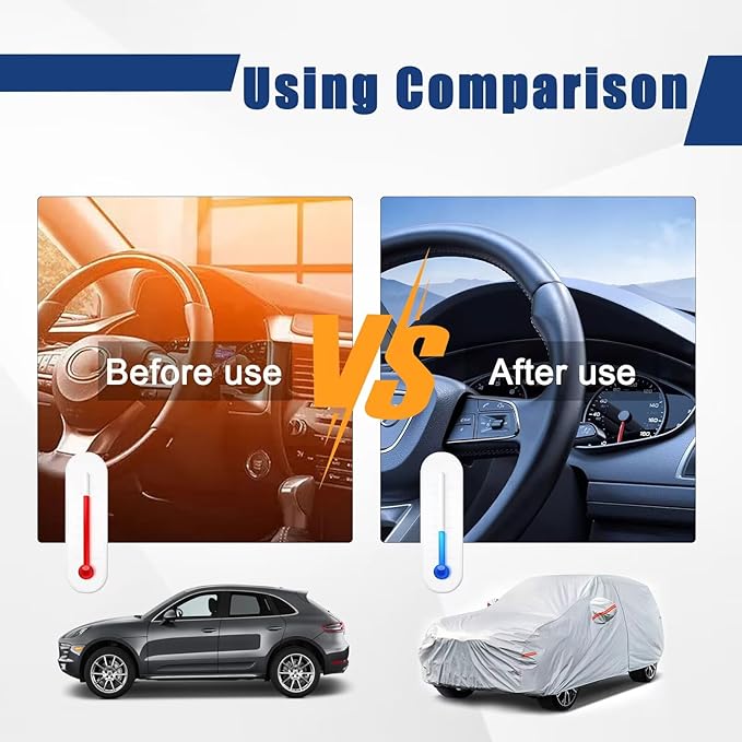 Kayme 6 Layers SUV Car Cover Custom Fit