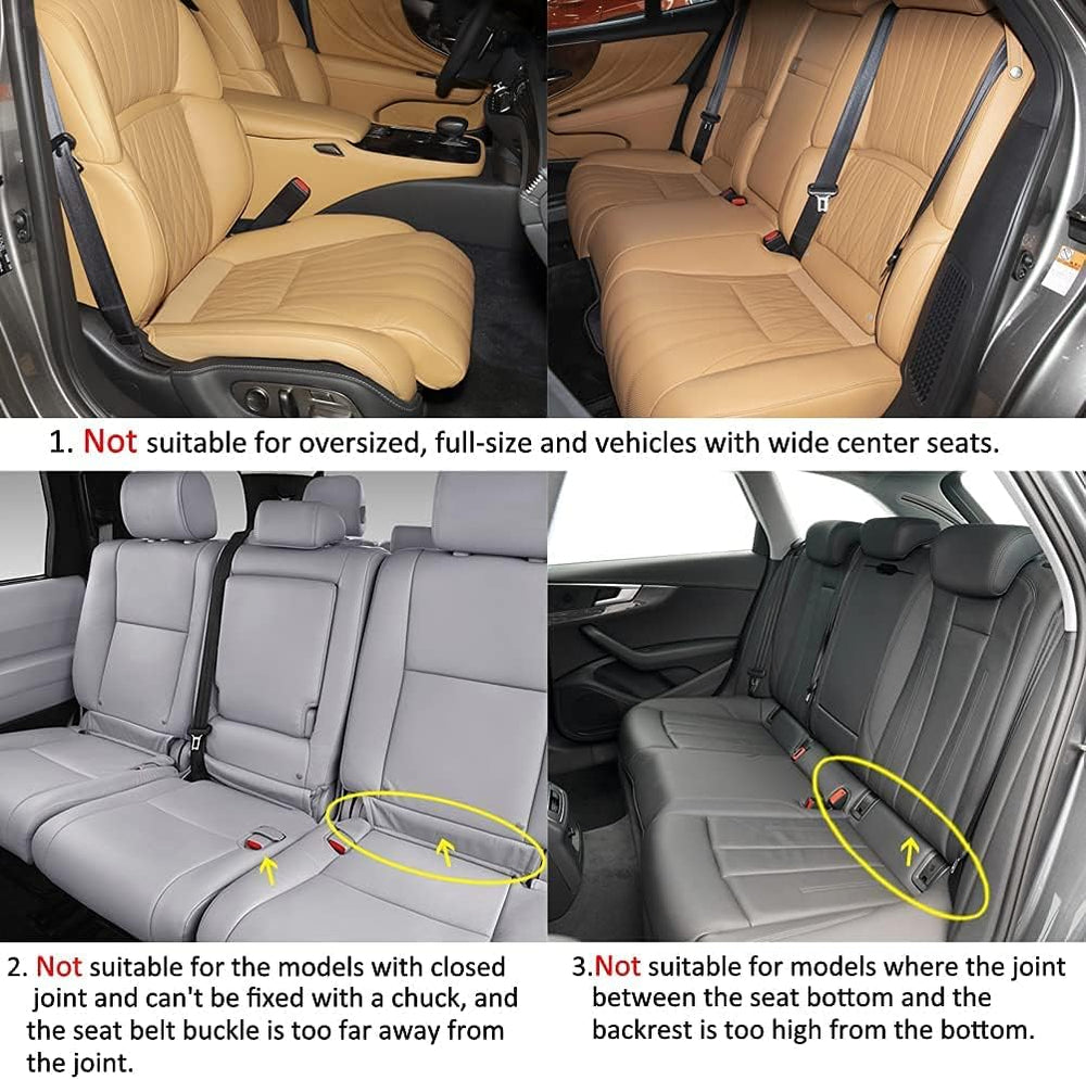 West Llama Full Set Car Seat Covers for Front and Rear Bottom Seats Only, Lux...