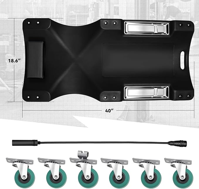 Auto Dynasty 40 Inches Mechanic Creeper, Automotive Garage Repair Low Profile