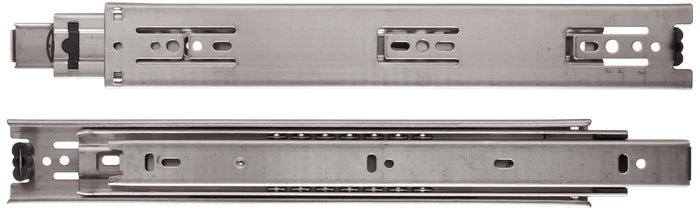 Sugastune ESR-3813 304 Stainless Steel Drawer Slide, Full Extension, Positive Stop, 15-3/4" Closed, 16" Travel, 79lbs/Pack (1 Pair)