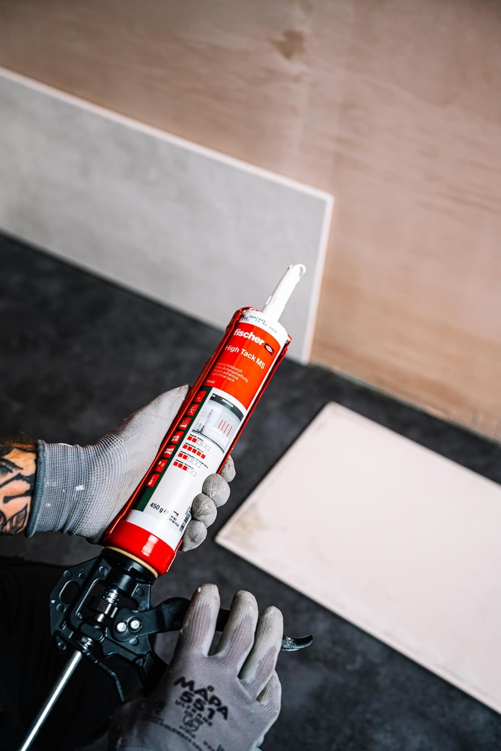 fischer Dispenser KPM 2 Plus 10 oz (310 ml) Drip-Free Hand Caulking Gun for S...