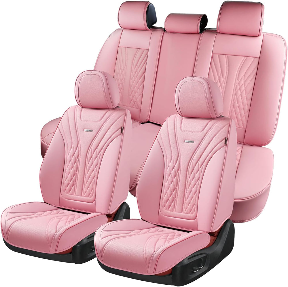 Coverado Car Seat Covers Full Set, Automotive Front and Rear Seat Covers with...
