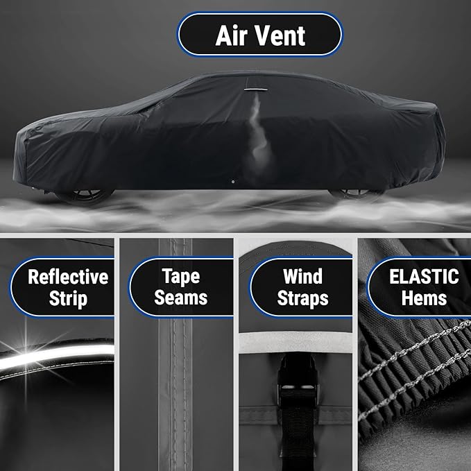iCarCover Custom Car Cover for Chevy Impala 2-Door, 4-Door Waterproof All