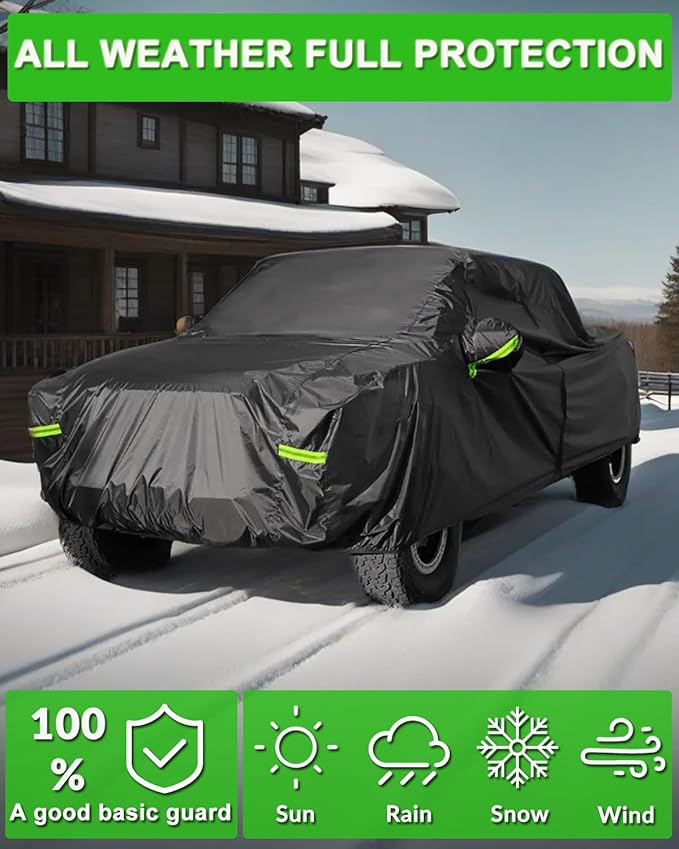 Pickup Truck Cover Waterproof All Weather, Outdoor Indoor Truck Protection Cover