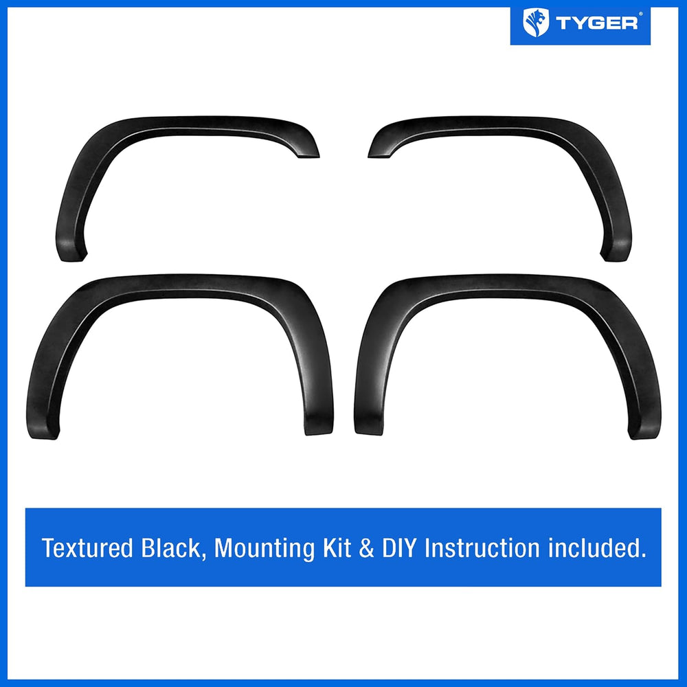 Tyger Auto Fender Flare Compatible with 1999-2006 Chevy Silverado GMC Sierra ...