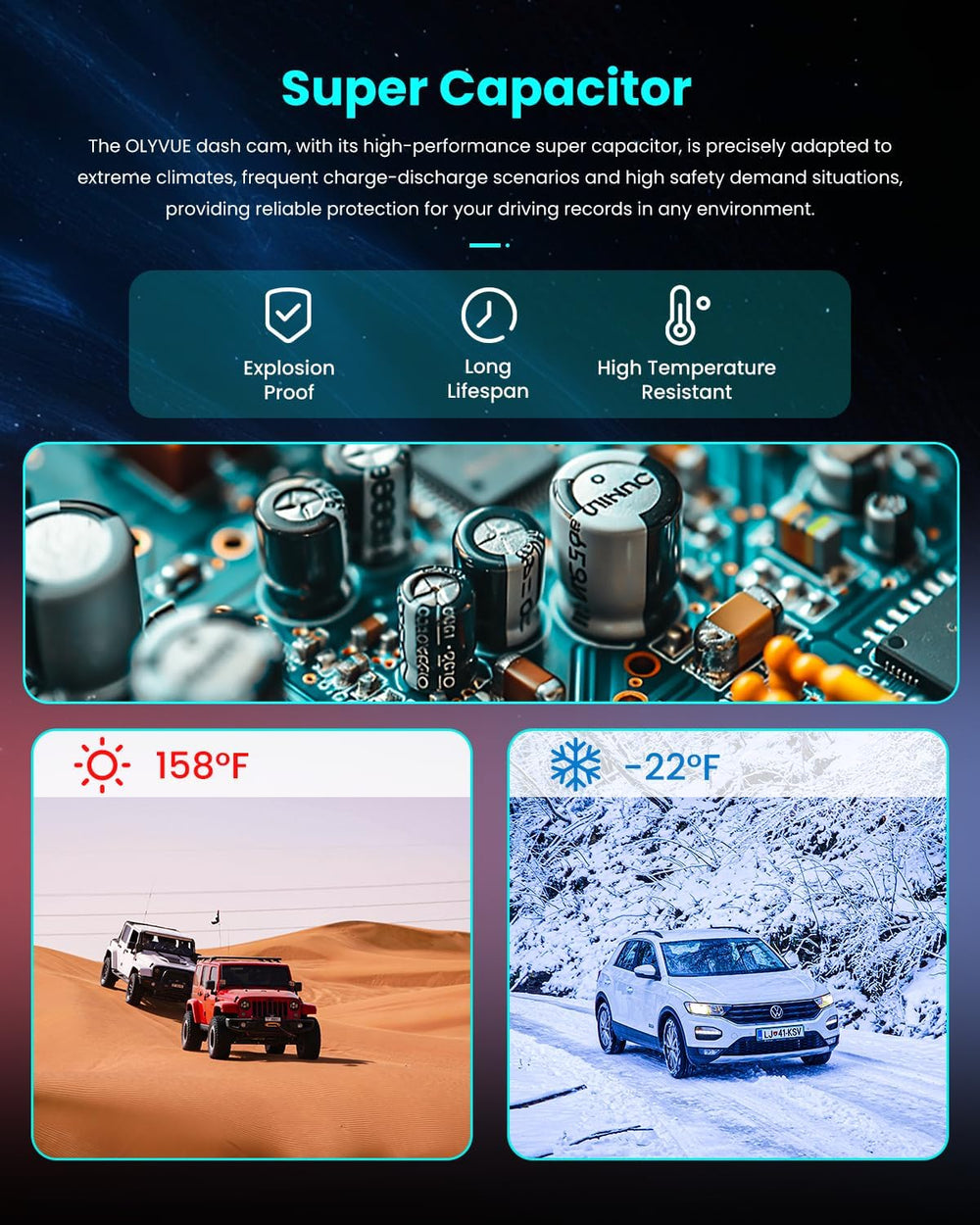 V66 4K Dash Cam Front with STARVIS 2 Sensor, Small Car Camera Super Night Vis...