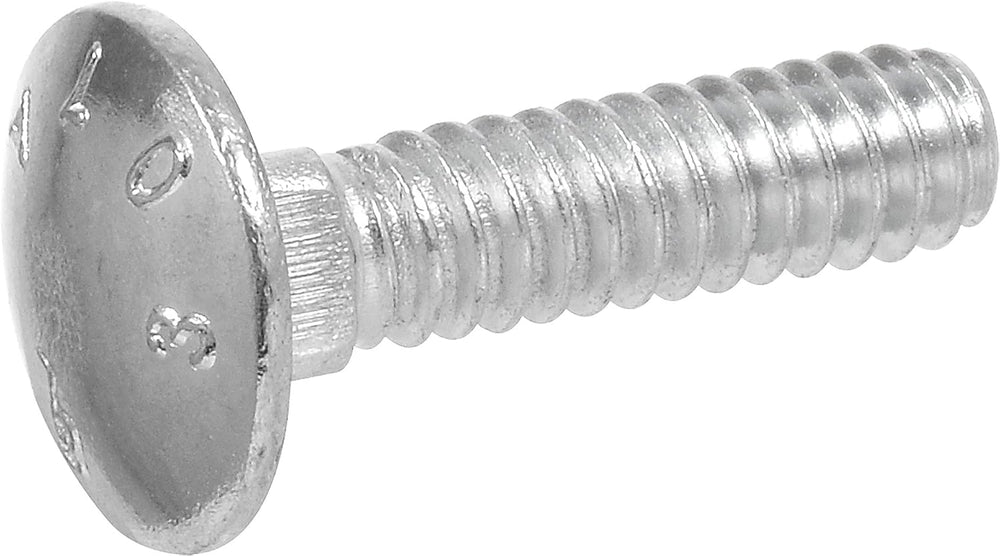 Hillman 240186 Carriage Bolt, 3/8 x 5-Inch, Steel, Zinc-Plated, Silver, 50-Pack