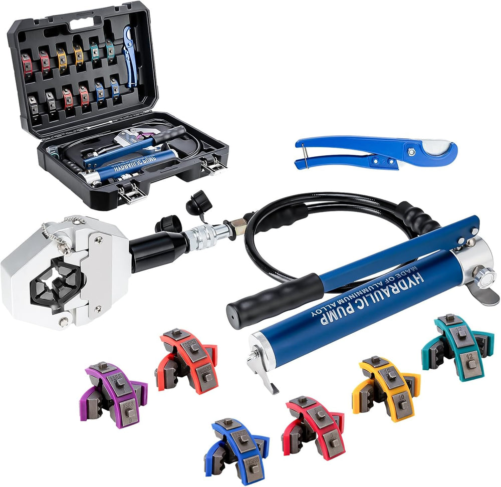 Hydraulic Hose Crimper Hydra-Krimp 71500 Manual A/C Hose Crimper Kit Air Cond...