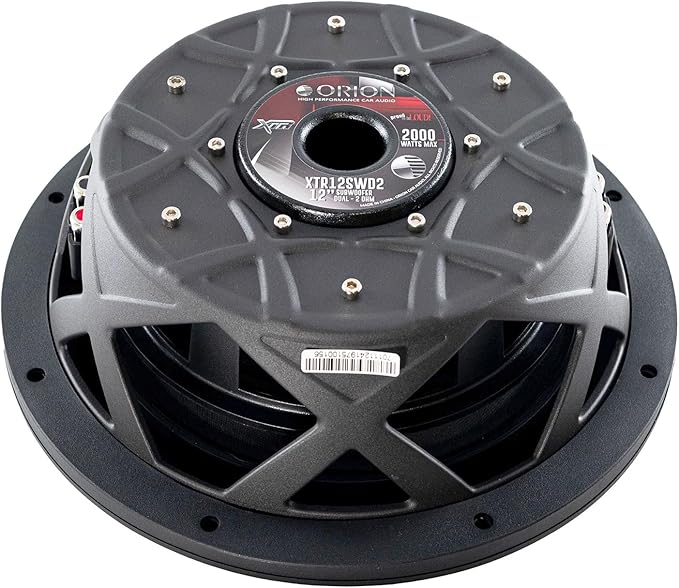 ORION XTR Series XTR12SWD2 Shallow Mount 12” Car Subwoofer, 2000W Max Power