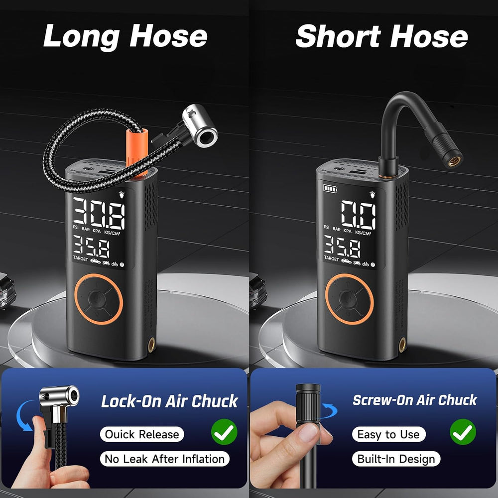 OlarHike Tire Inflator Portable Air Compressor, Cordless Electric Bike Pump