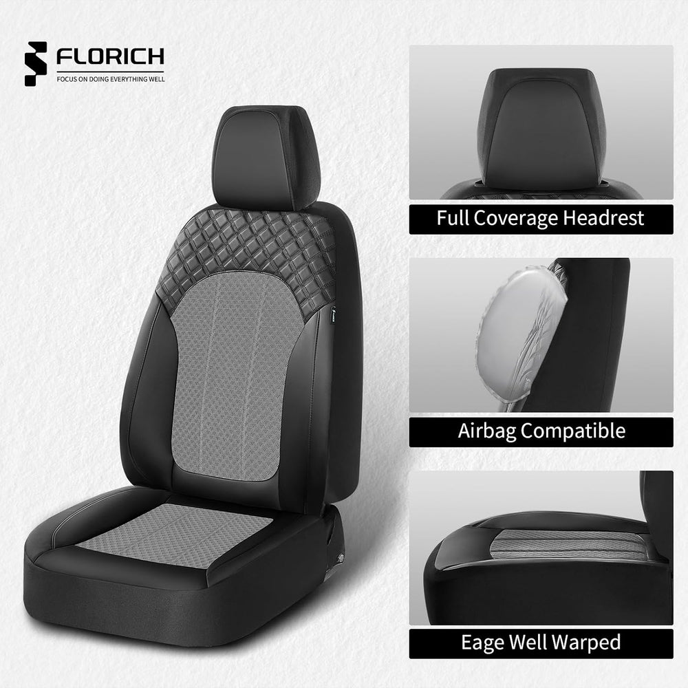 Leather Seat Cover, Car Seat Covers Front Set, Waterproof Car Seat Protectors...