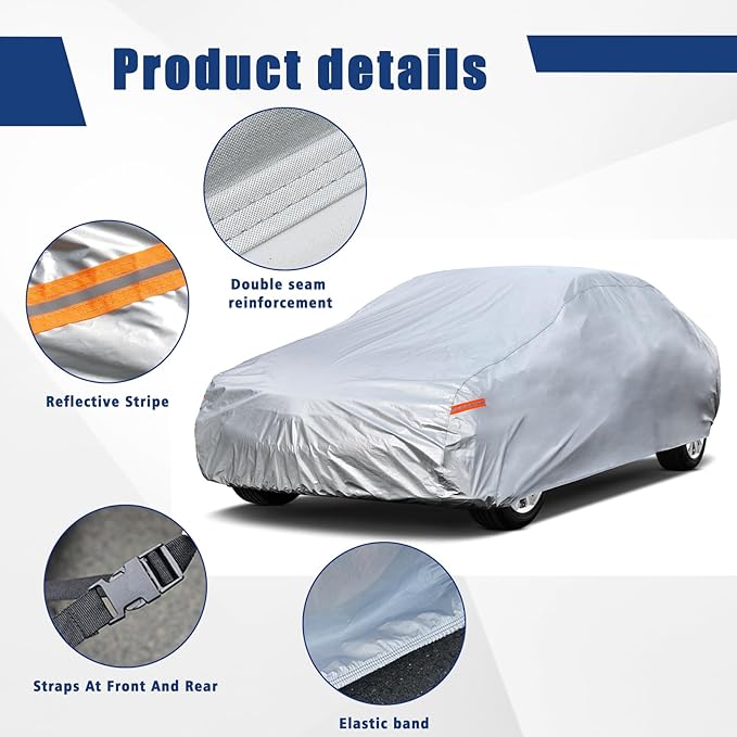 Kayme 6 Layers Car Cover Custom Fit