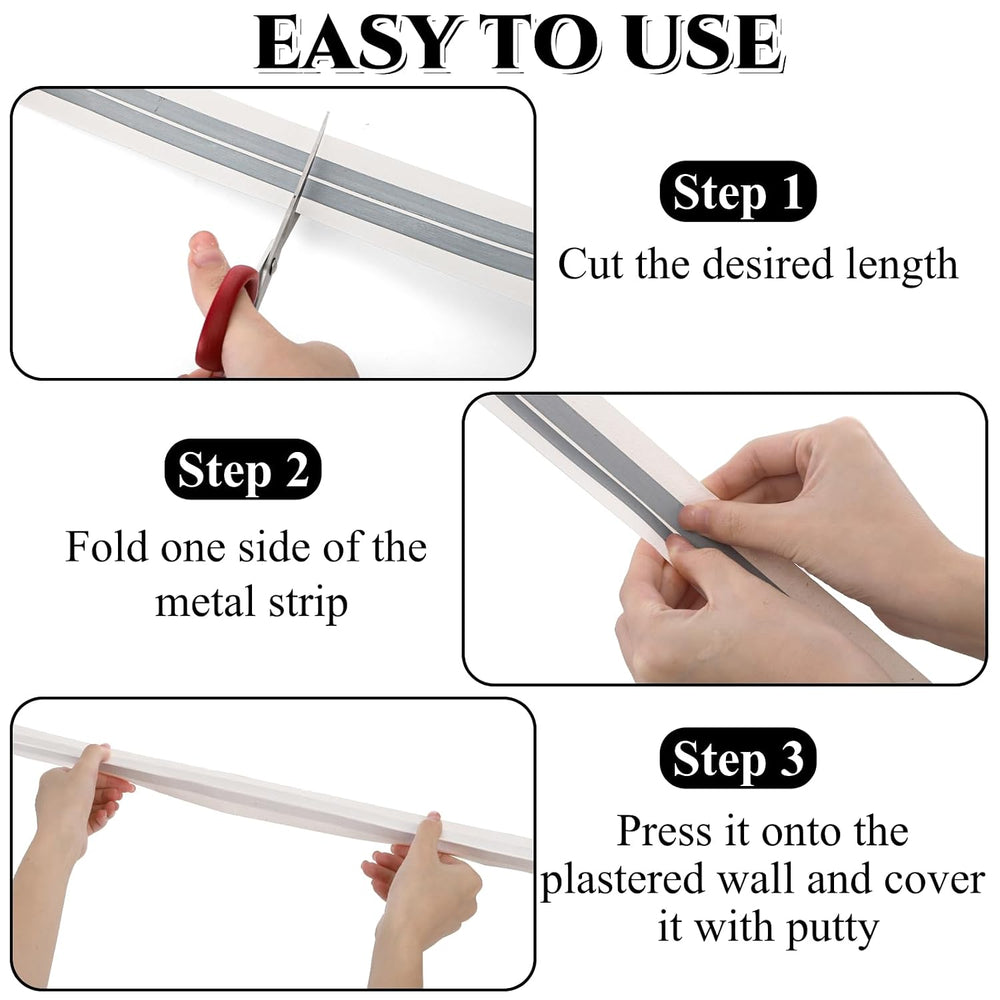 Peohud Drywall Corner Tape, 100 Feet by 2 Inch Reinforced Drywall Corner Bead...